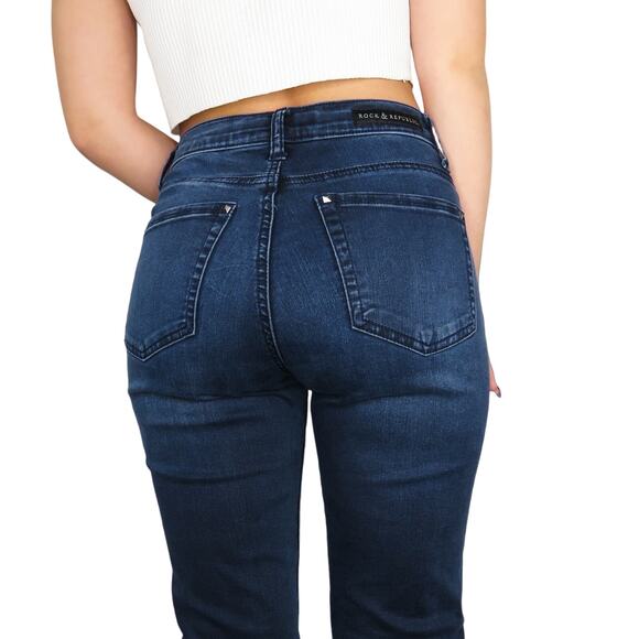 Rock & Republic Berlin Studded Skinny Jeans Size 4 - Picture 12 of 13